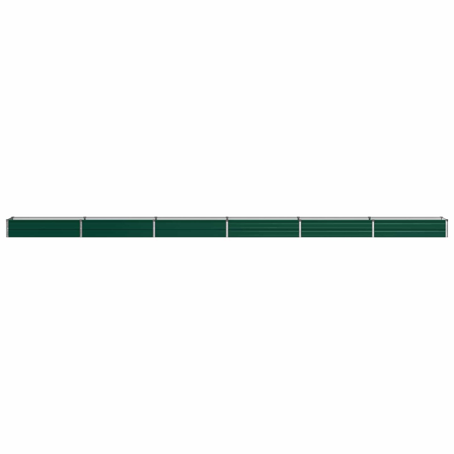 vidaXL Raised Garden Bed Green 600 x 40 x 24 cm cold-rolled steeel