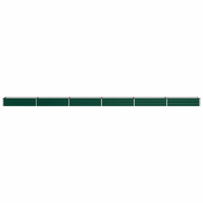 vidaXL Raised Garden Bed Green 600 x 40 x 24 cm cold-rolled steeel