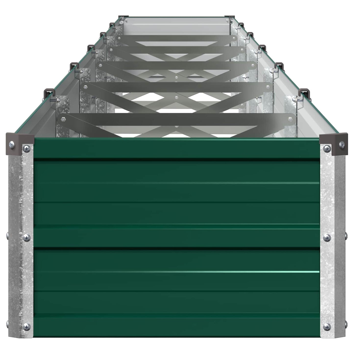 vidaXL Raised Garden Bed Green 600 x 40 x 24 cm cold-rolled steeel