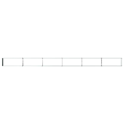 vidaXL Raised Garden Bed Green 600 x 40 x 24 cm cold-rolled steeel
