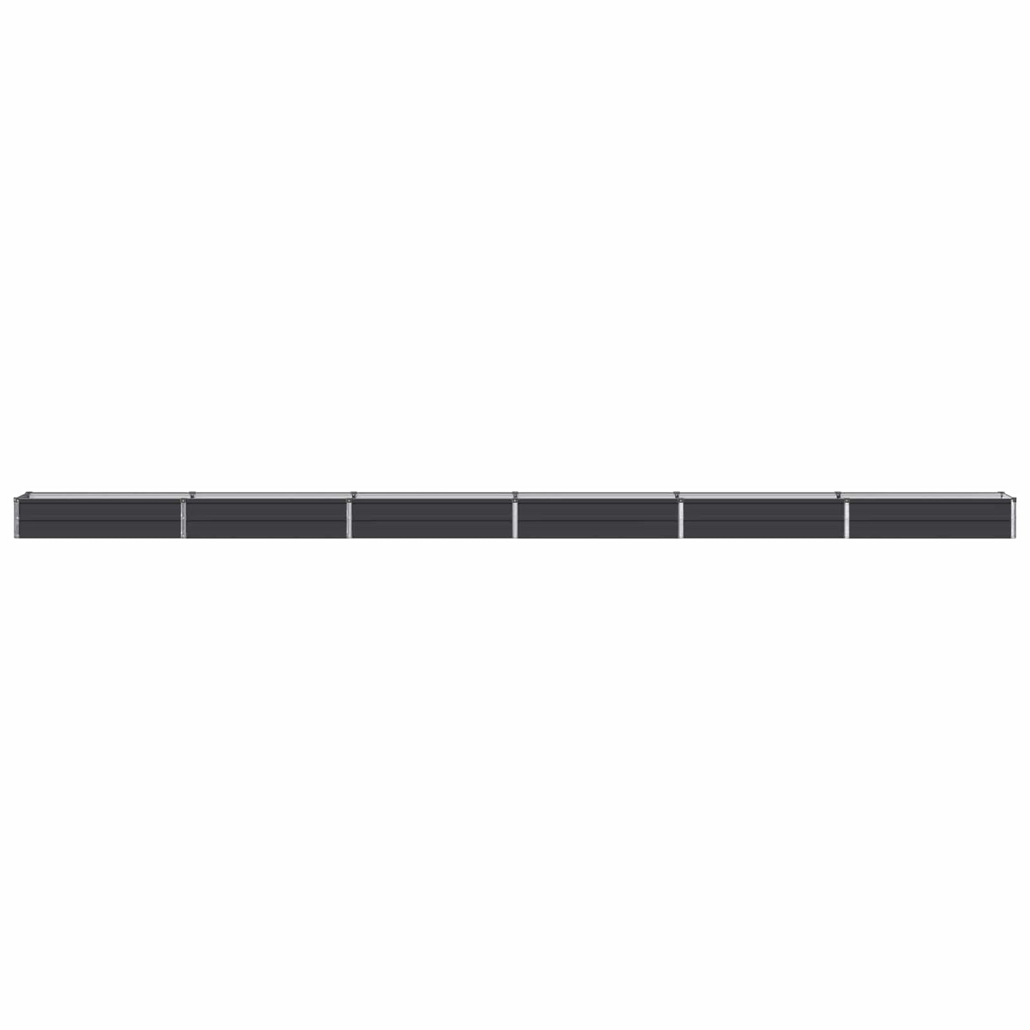 vidaXL Raised Garden Bed Anthracite 600 x 40 x 24 cm cold-rolled steel