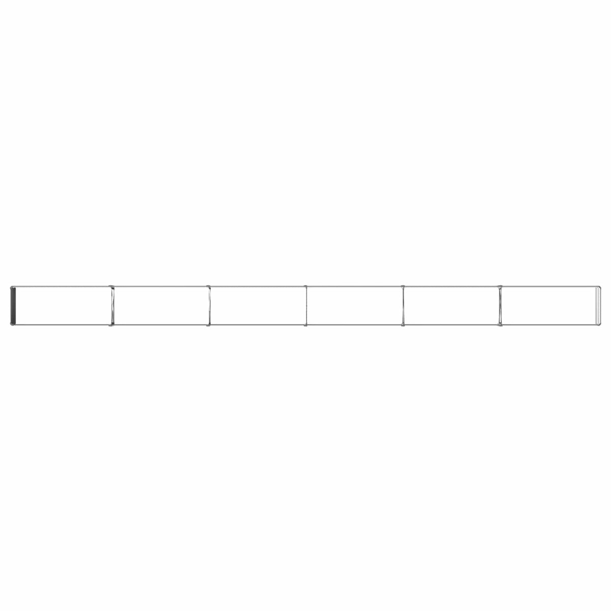 vidaXL Raised Garden Bed Anthracite 600 x 40 x 24 cm Galvanised Steel