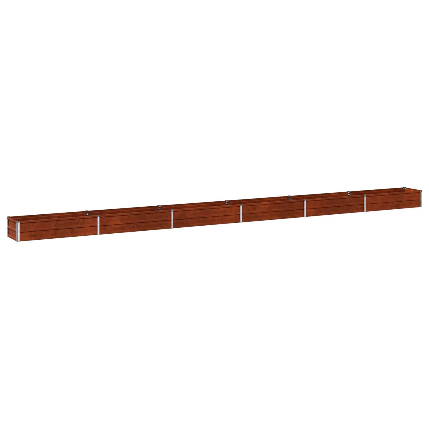 vidaXL Raised Garden Bed Rusty 600 x 40 x 24 cm corton