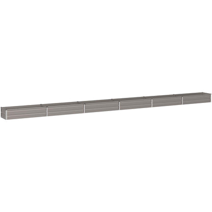 vidaXL Raised Garden Bed Rusty 600 x 40 x 24 cm corton