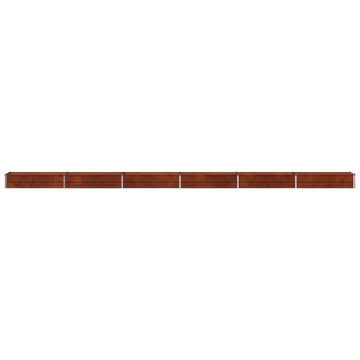 vidaXL Raised Garden Bed Rusty 600 x 40 x 24 cm corton