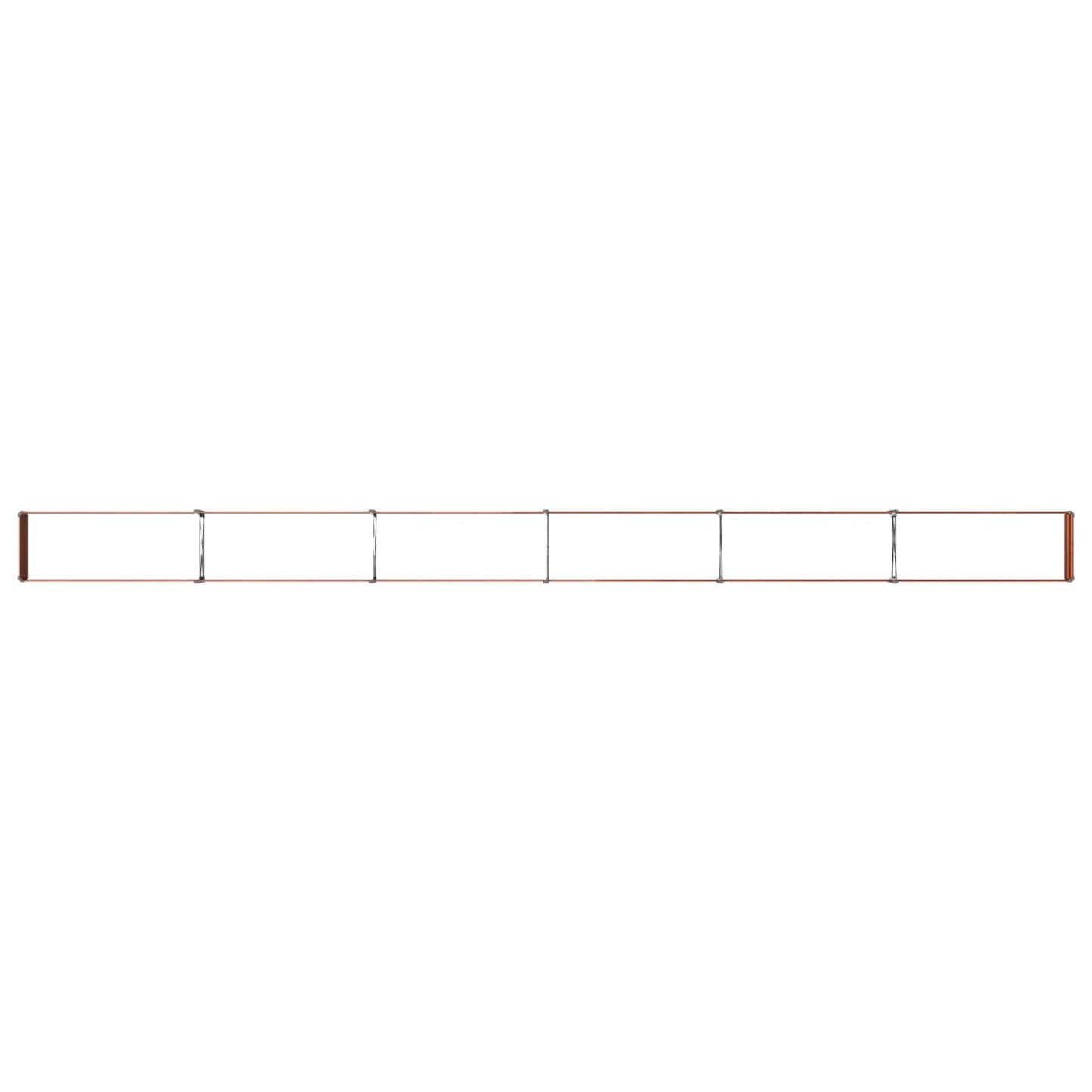 vidaXL Raised Garden Bed Rusty 600 x 40 x 24 cm corton