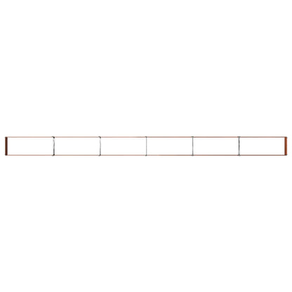 vidaXL Raised Garden Bed Rusty 600 x 40 x 24 cm corton