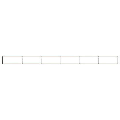 vidaXL Raised Garden Bed Ivory 600 x 40 x 24 cm cold-rolled steel