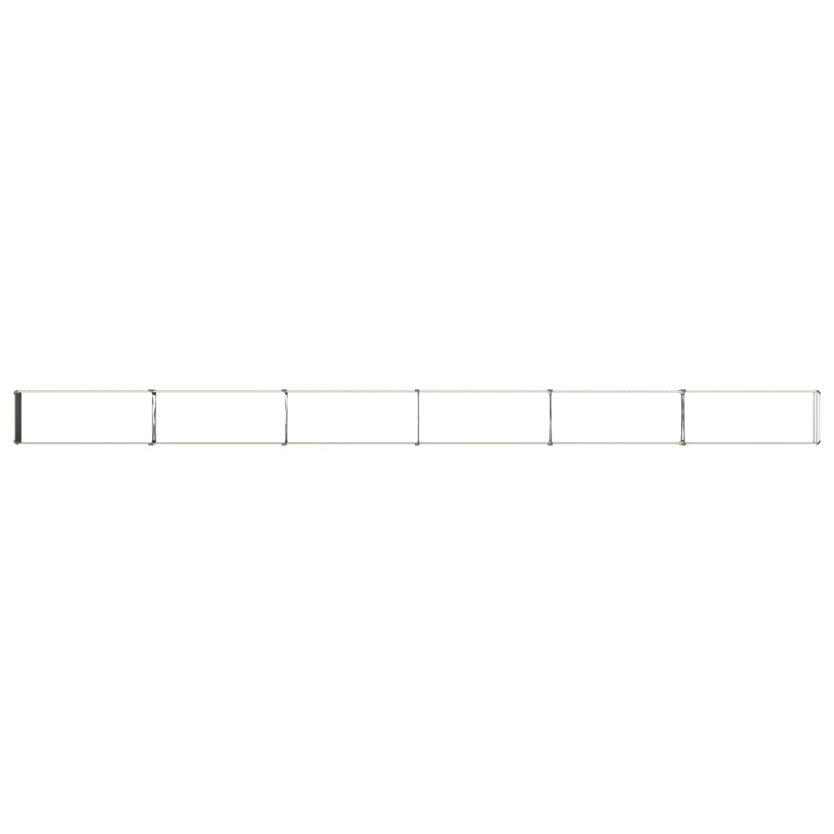 vidaXL Raised Garden Bed Ivory 600 x 40 x 24 cm Galvanised Steel