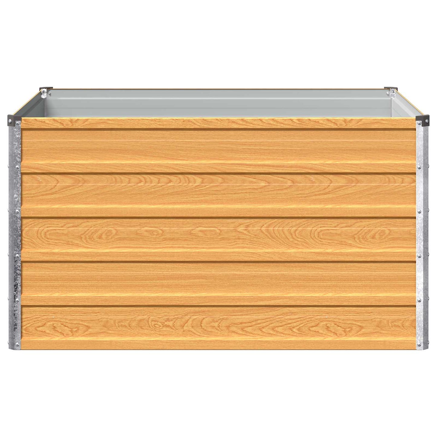 vidaXL Raised Garden Bed Natural 100 x 80 x 55 cm cold-rolled steel