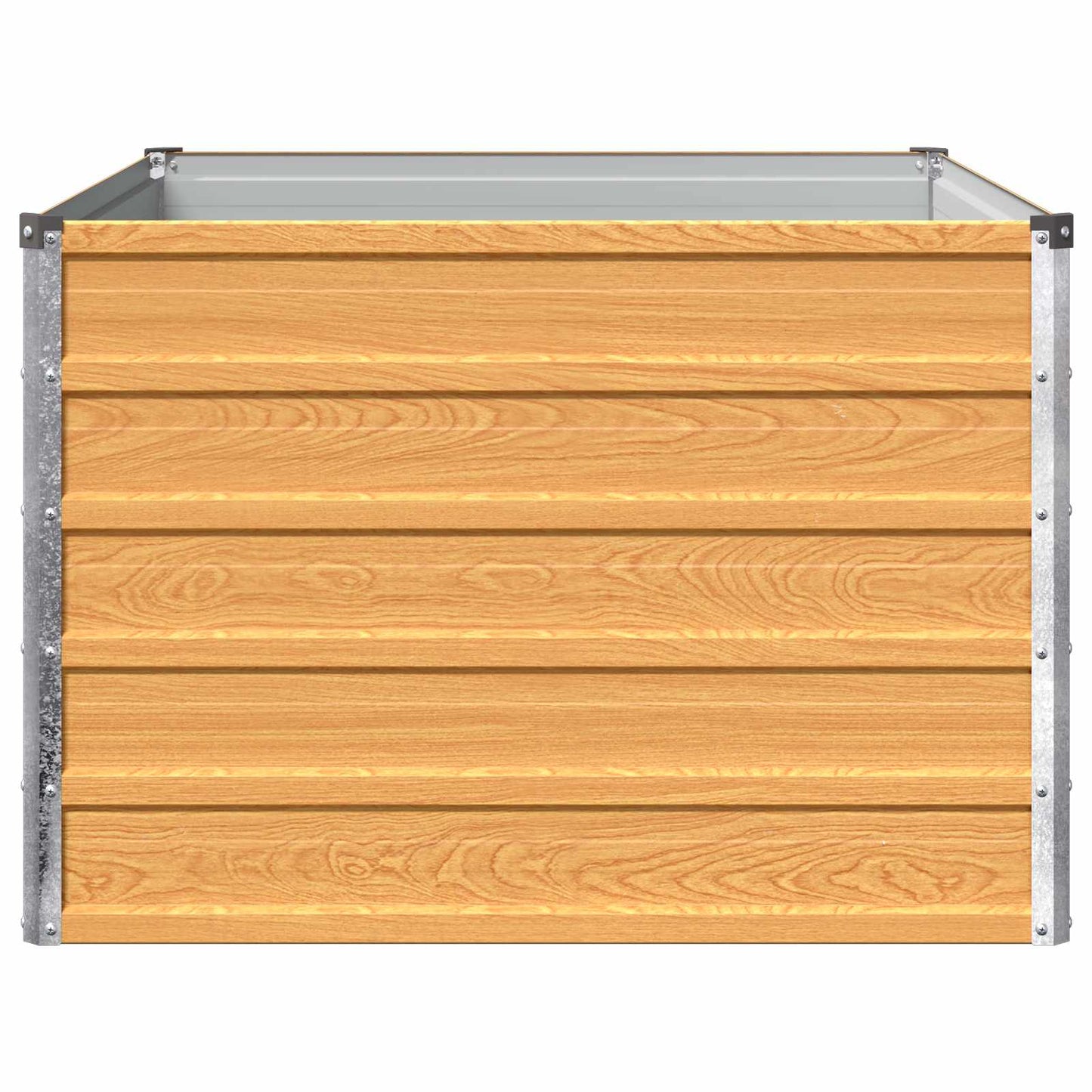vidaXL Raised Garden Bed Natural 100 x 80 x 55 cm cold-rolled steel