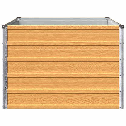 vidaXL Raised Garden Bed Natural 100 x 80 x 55 cm cold-rolled steel