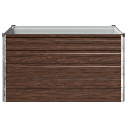 vidaXL Raised Garden Bed Black 100 x 80 x 55 cm cold-rolled steel