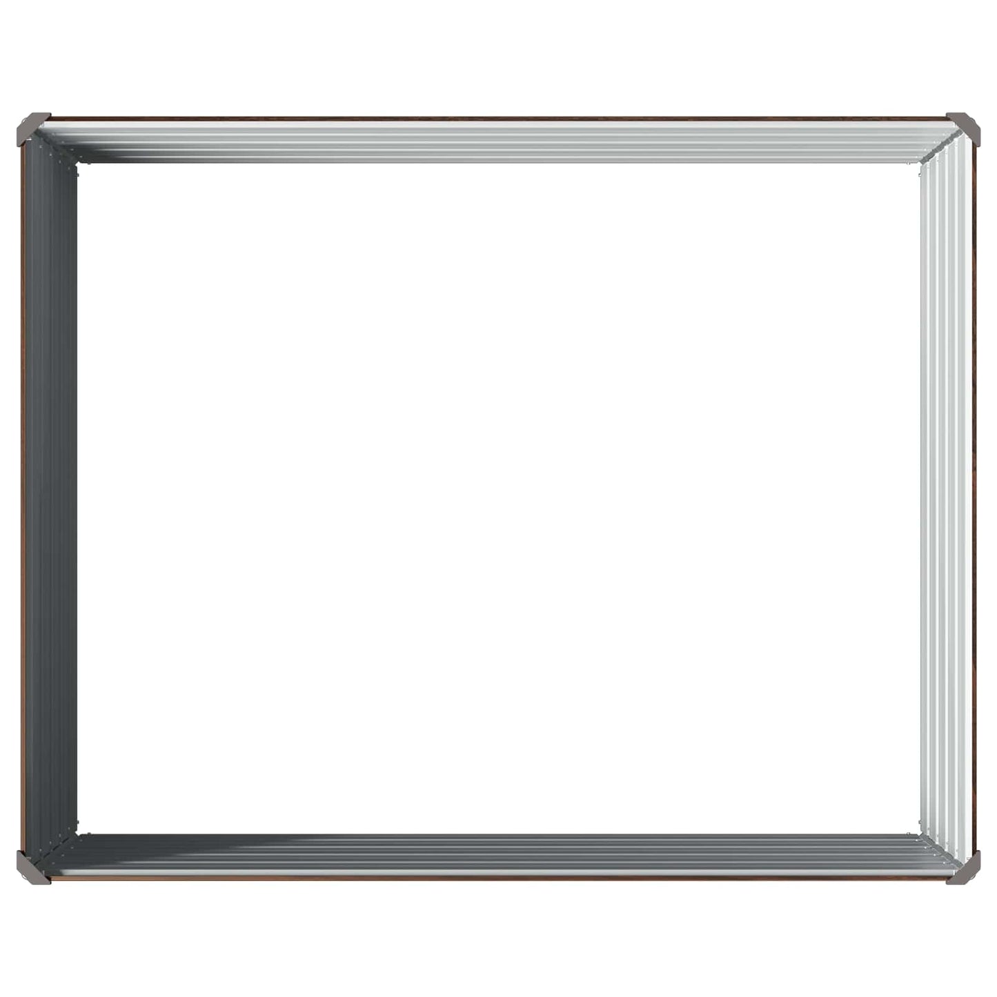 vidaXL Raised Garden Bed Black 100 x 80 x 55 cm cold-rolled steel