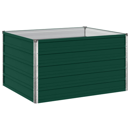 vidaXL Raised Garden Bed Green 100 x 80 x 55 cm cold-rolled steeel