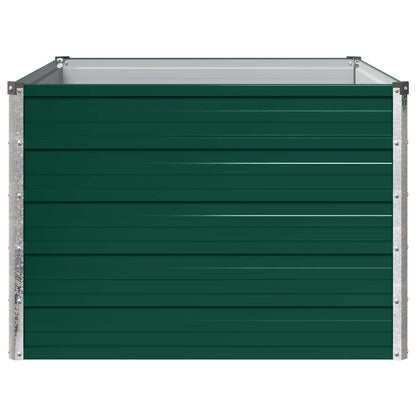 vidaXL Raised Garden Bed Green 100 x 80 x 55 cm cold-rolled steeel