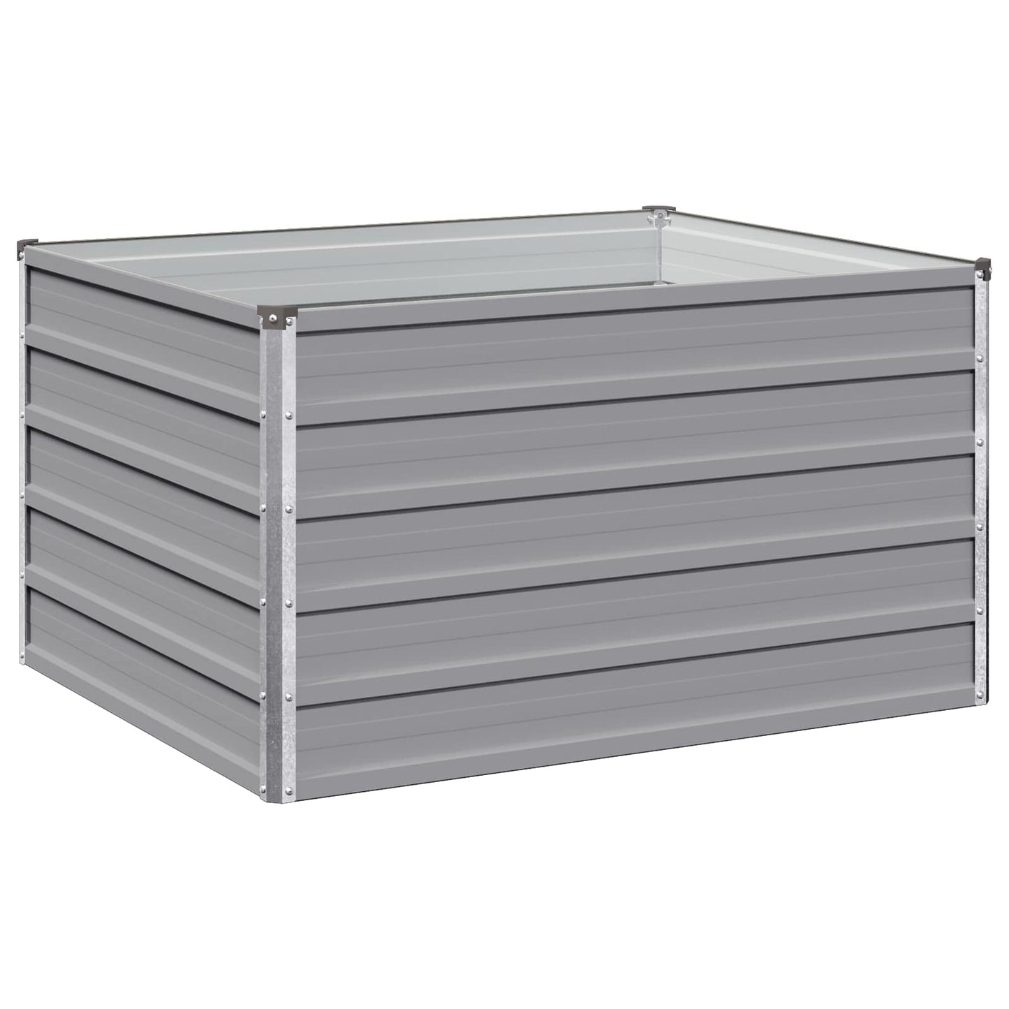 vidaXL Raised Garden Bed Grey 100 x 80 x 55 cm cold-rolled steel