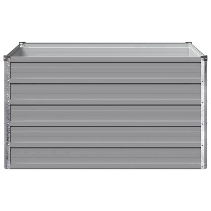 vidaXL Raised Garden Bed Grey 100 x 80 x 55 cm cold-rolled steel