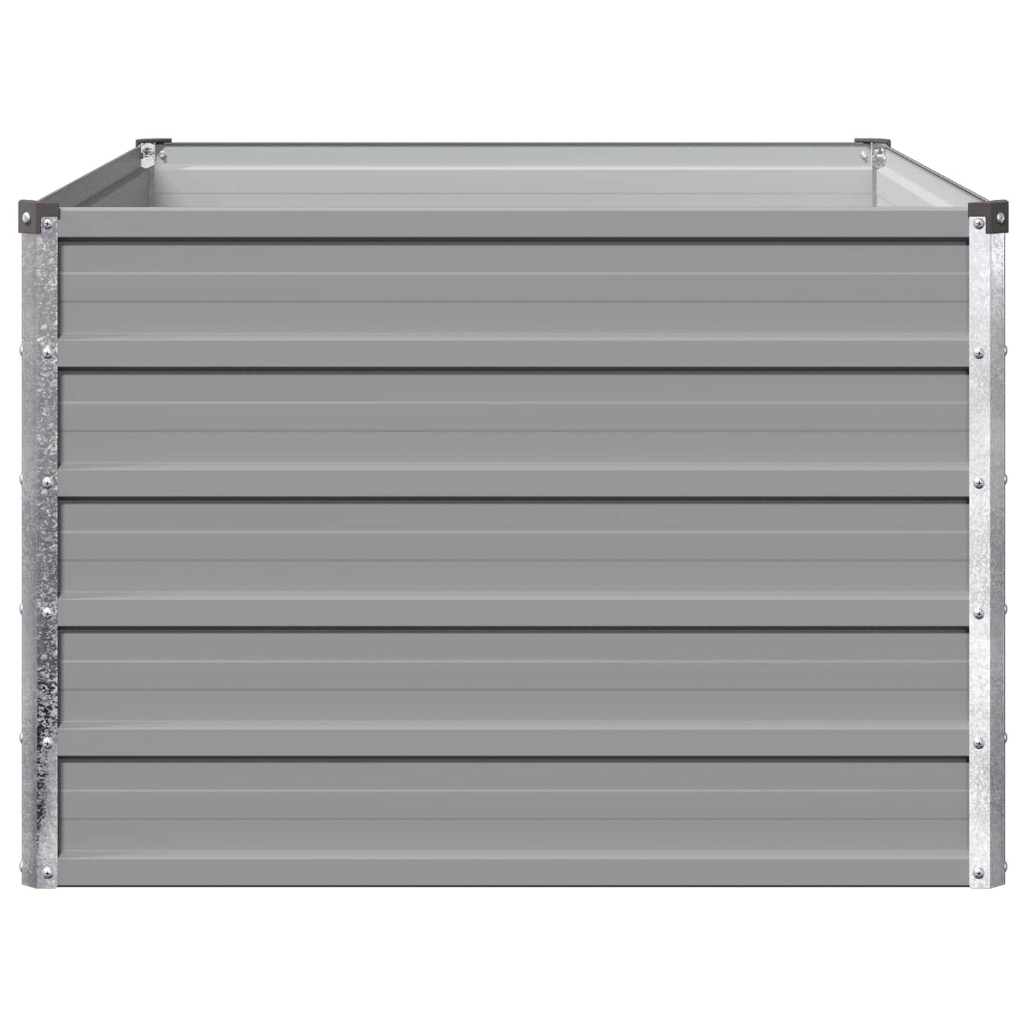 vidaXL Raised Garden Bed Grey 100 x 80 x 55 cm cold-rolled steel