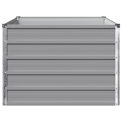 vidaXL Raised Garden Bed Grey 100 x 80 x 55 cm cold-rolled steel