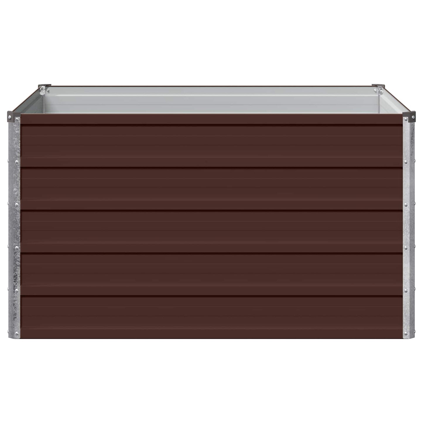 vidaXL Raised Garden Bed Brown 100 x 80 x 55 cm cold-rolled steel