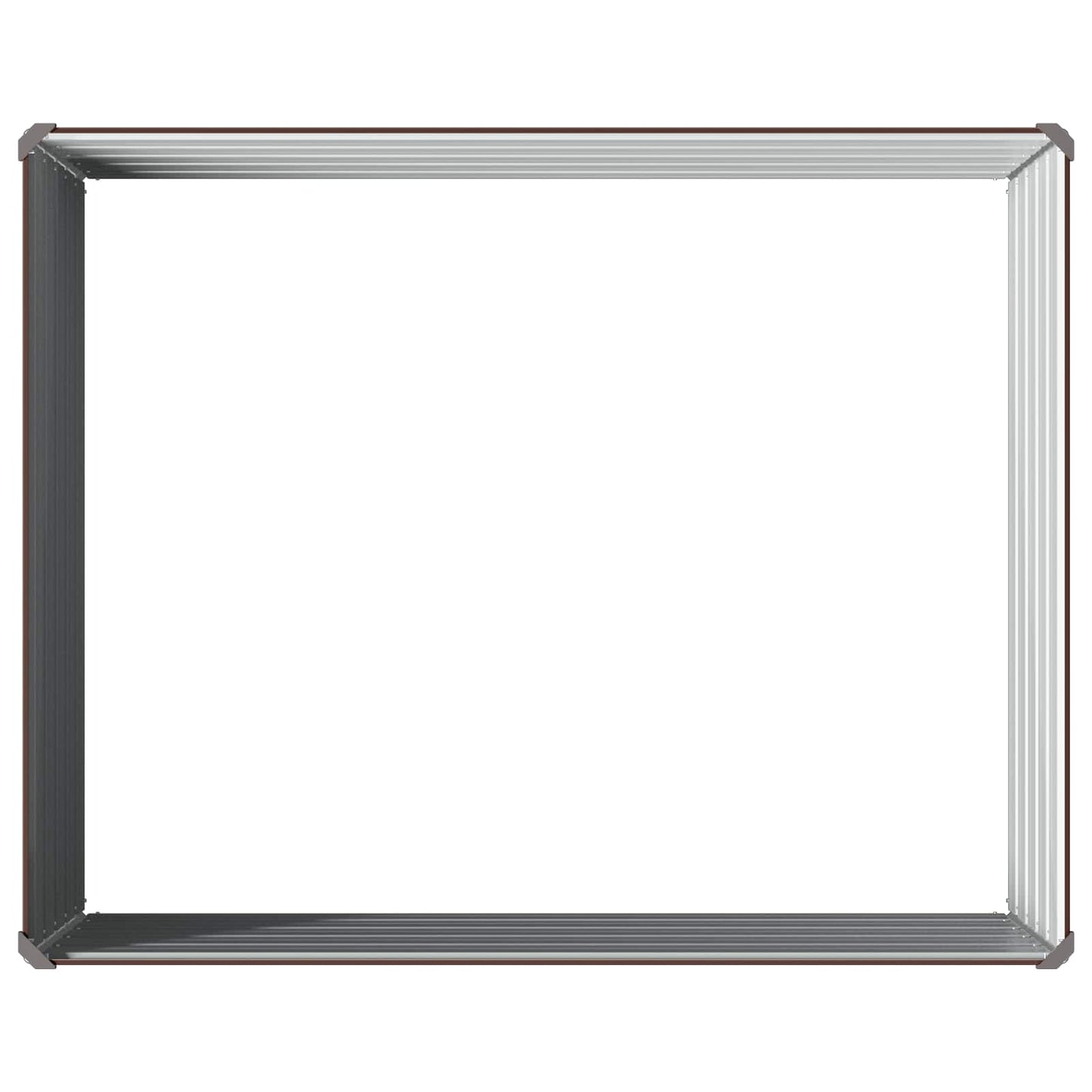 vidaXL Raised Garden Bed Brown 100 x 80 x 55 cm cold-rolled steel