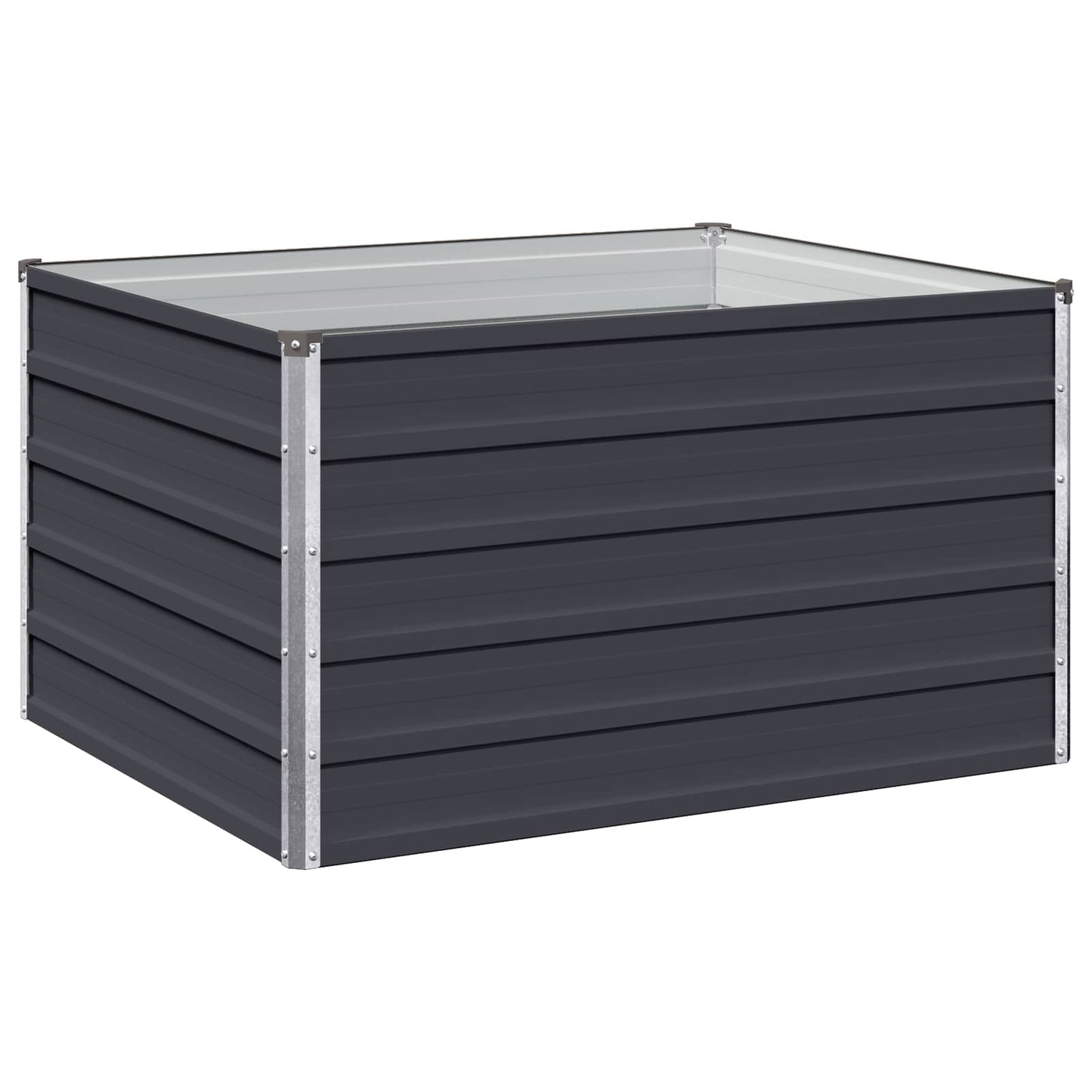 vidaXL Raised Garden Bed Anthracite 100 x 80 x 55 cm cold-rolled steel