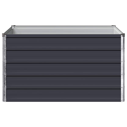 vidaXL Raised Garden Bed Anthracite 100 x 80 x 55 cm cold-rolled steel