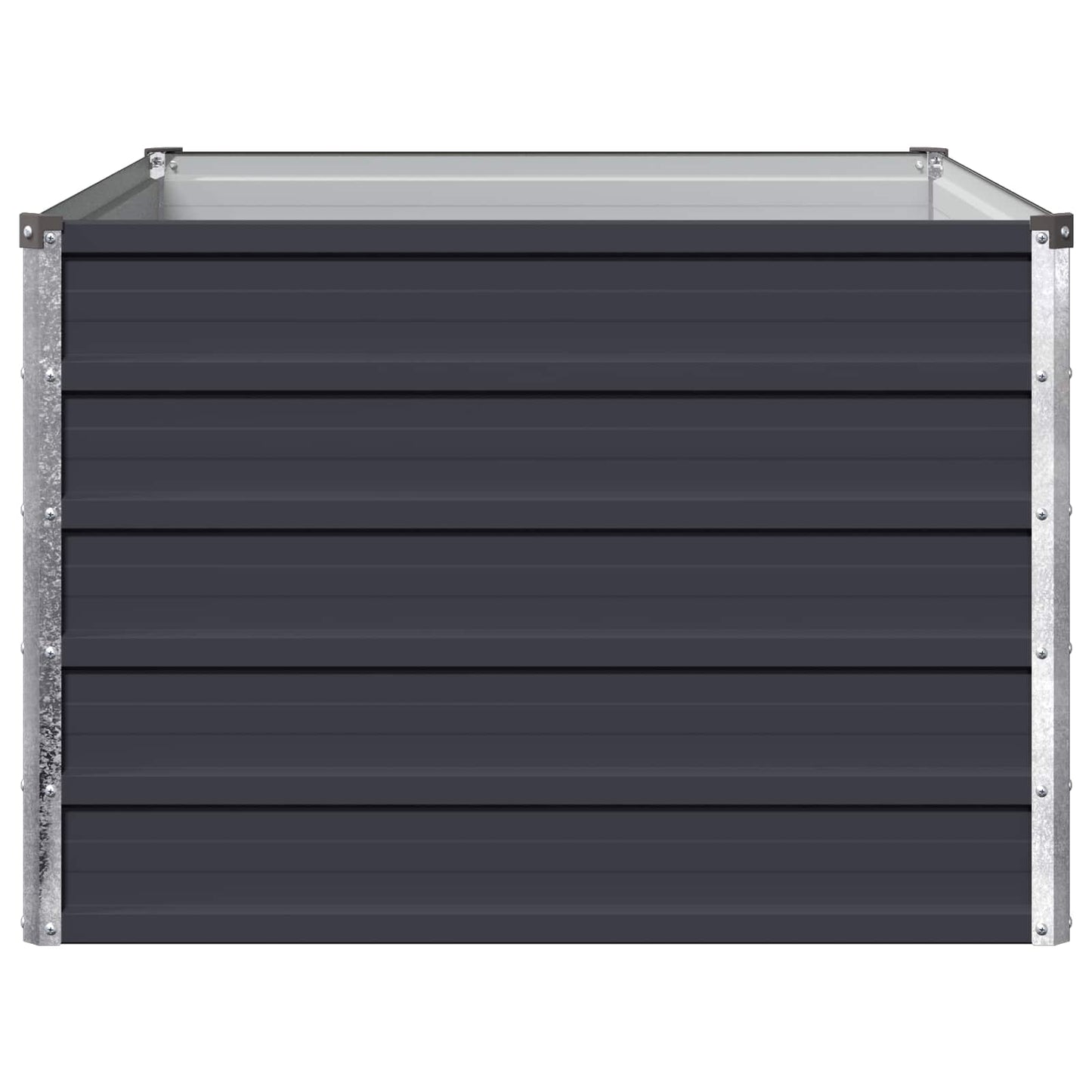 vidaXL Raised Garden Bed Anthracite 100 x 80 x 55 cm cold-rolled steel