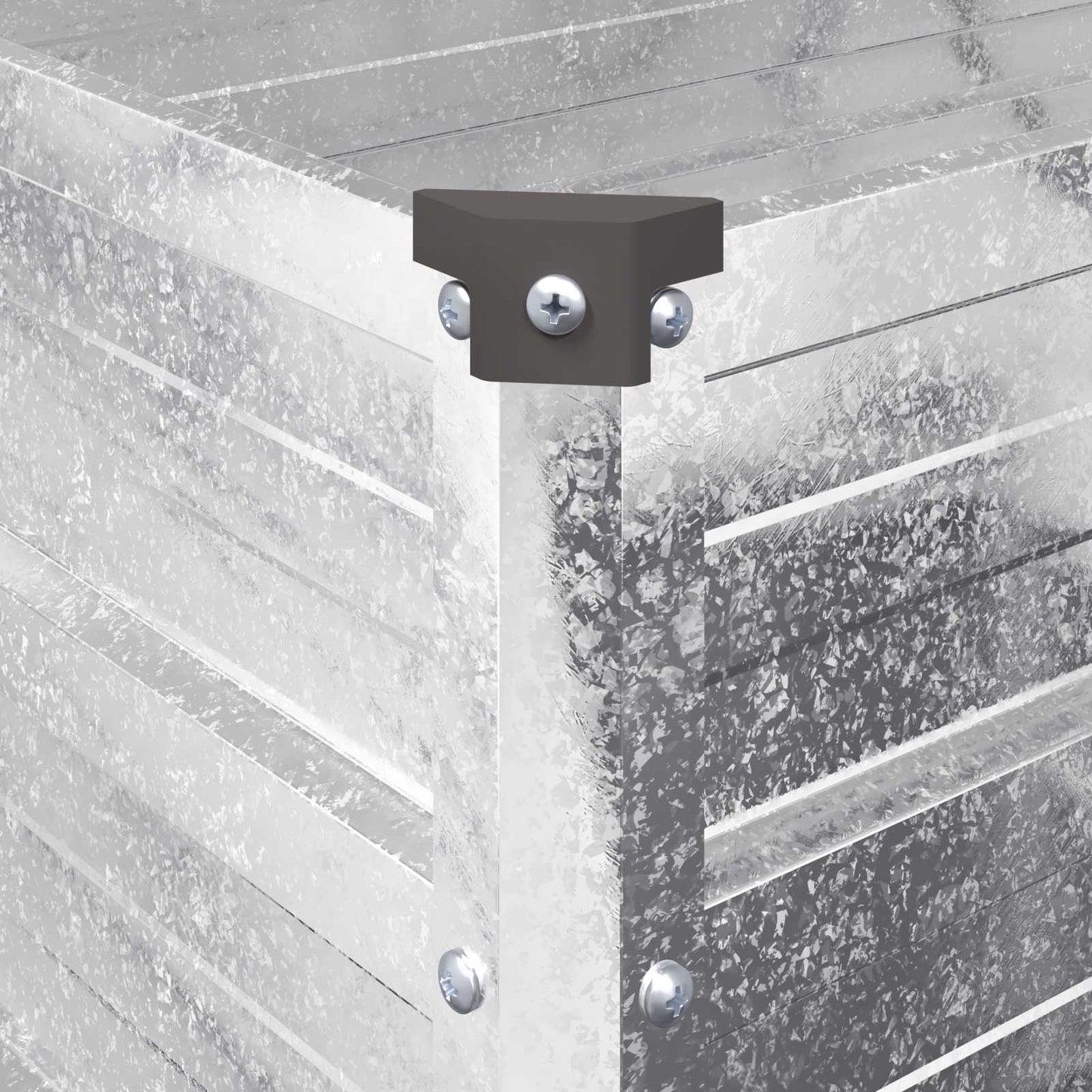 vidaXL Raised Garden Bed Silver 100 x 80 x 55 cm galvanized