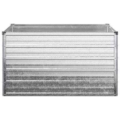 vidaXL Raised Garden Bed Silver 100 x 80 x 55 cm galvanized