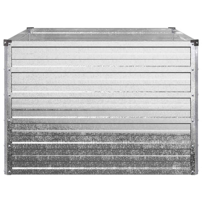 vidaXL Raised Garden Bed Silver 100 x 80 x 55 cm galvanized