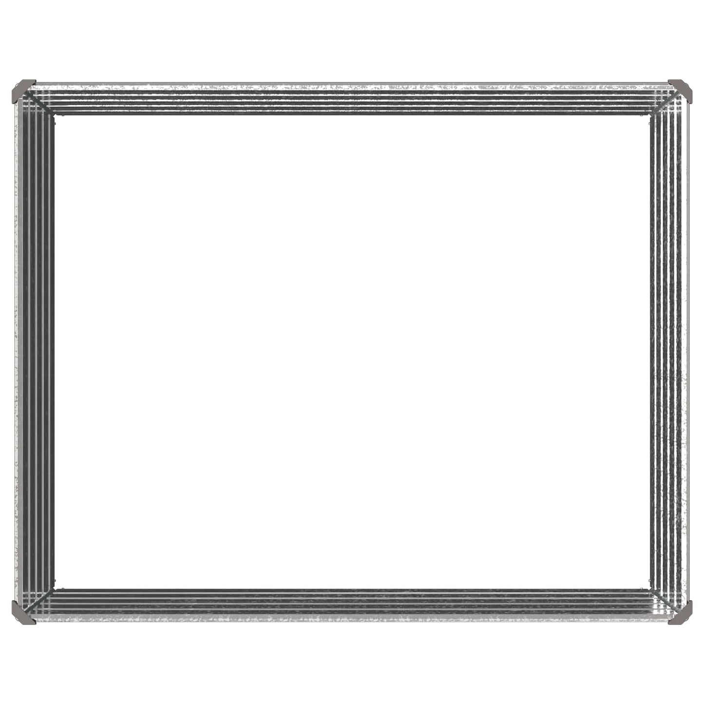 vidaXL Raised Garden Bed Silver 100 x 80 x 55 cm galvanized