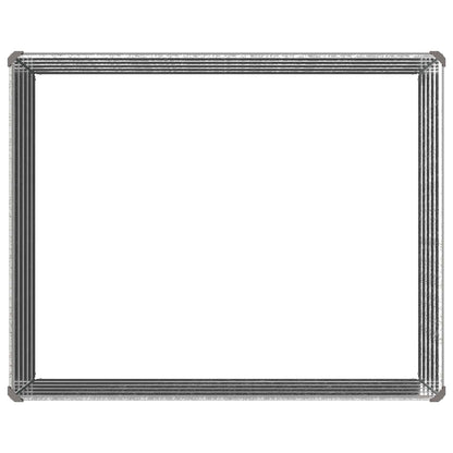 vidaXL Raised Garden Bed Silver 100 x 80 x 55 cm galvanized