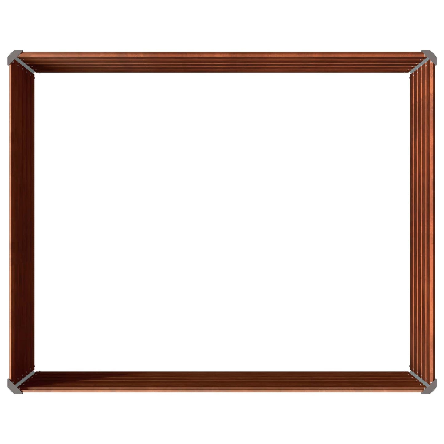 vidaXL Raised Garden Bed Rusty 100 x 80 x 55 cm corton