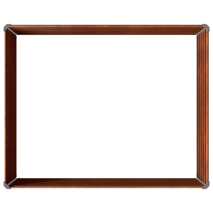 vidaXL Raised Garden Bed Rusty 100 x 80 x 55 cm corton