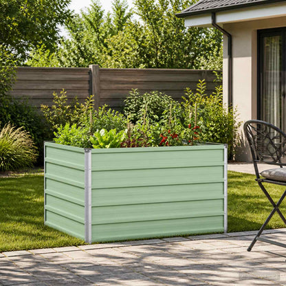 vidaXL Raised Garden Bed Pastel Green 100 x 80 x 55 cm