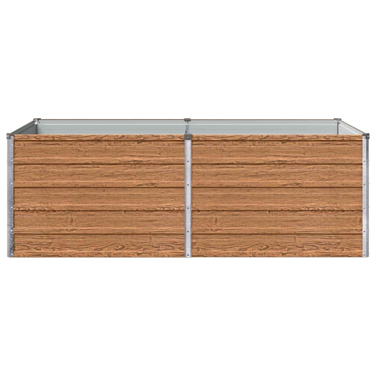 vidaXL Raised Garden Bed Wood Brown 160 x 80 x 55 cm cold-rolled steel