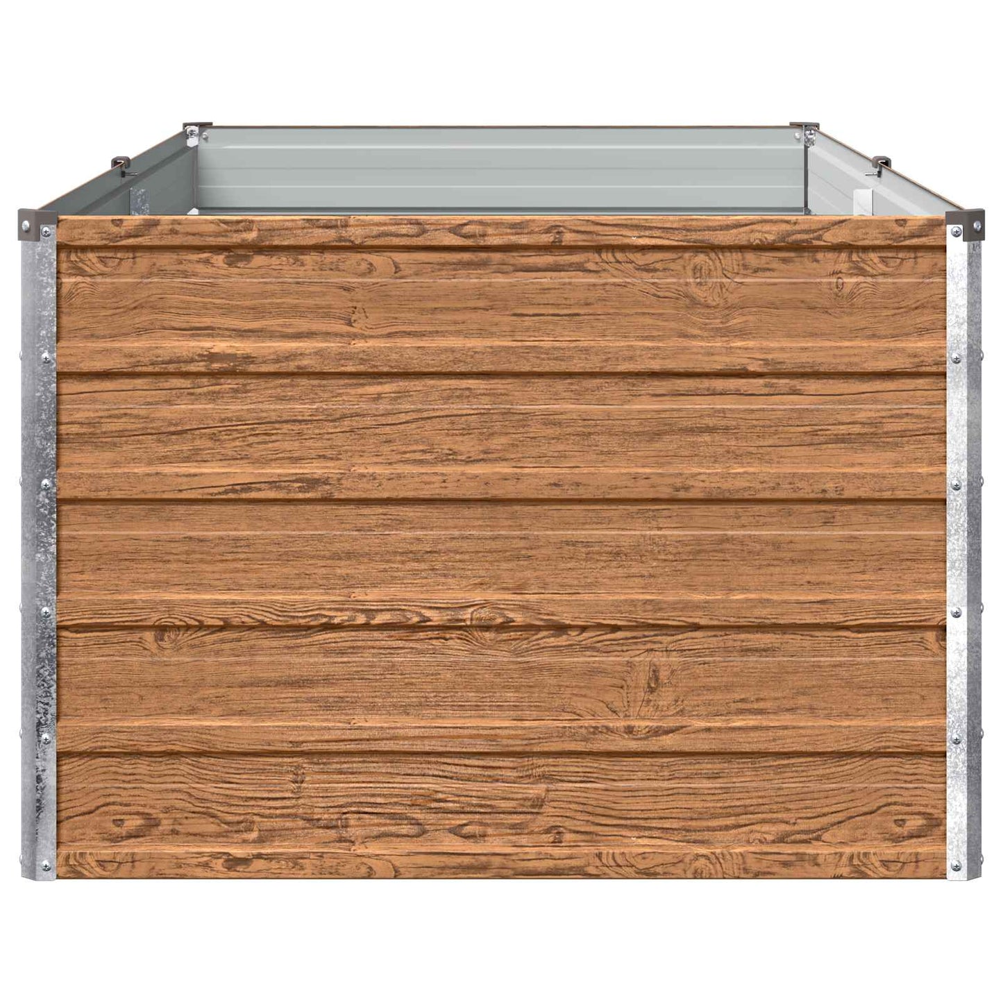 vidaXL Raised Garden Bed Wood Brown 160 x 80 x 55 cm cold-rolled steel