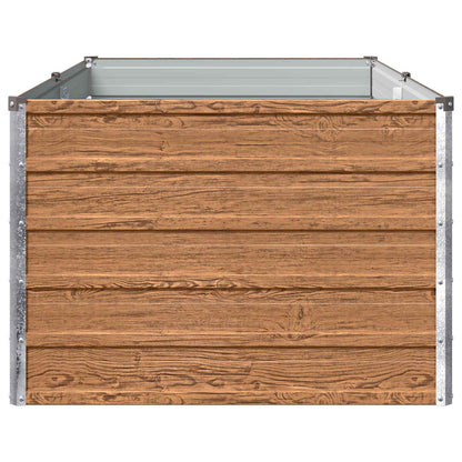 vidaXL Raised Garden Bed Wood Brown 160 x 80 x 55 cm cold-rolled steel