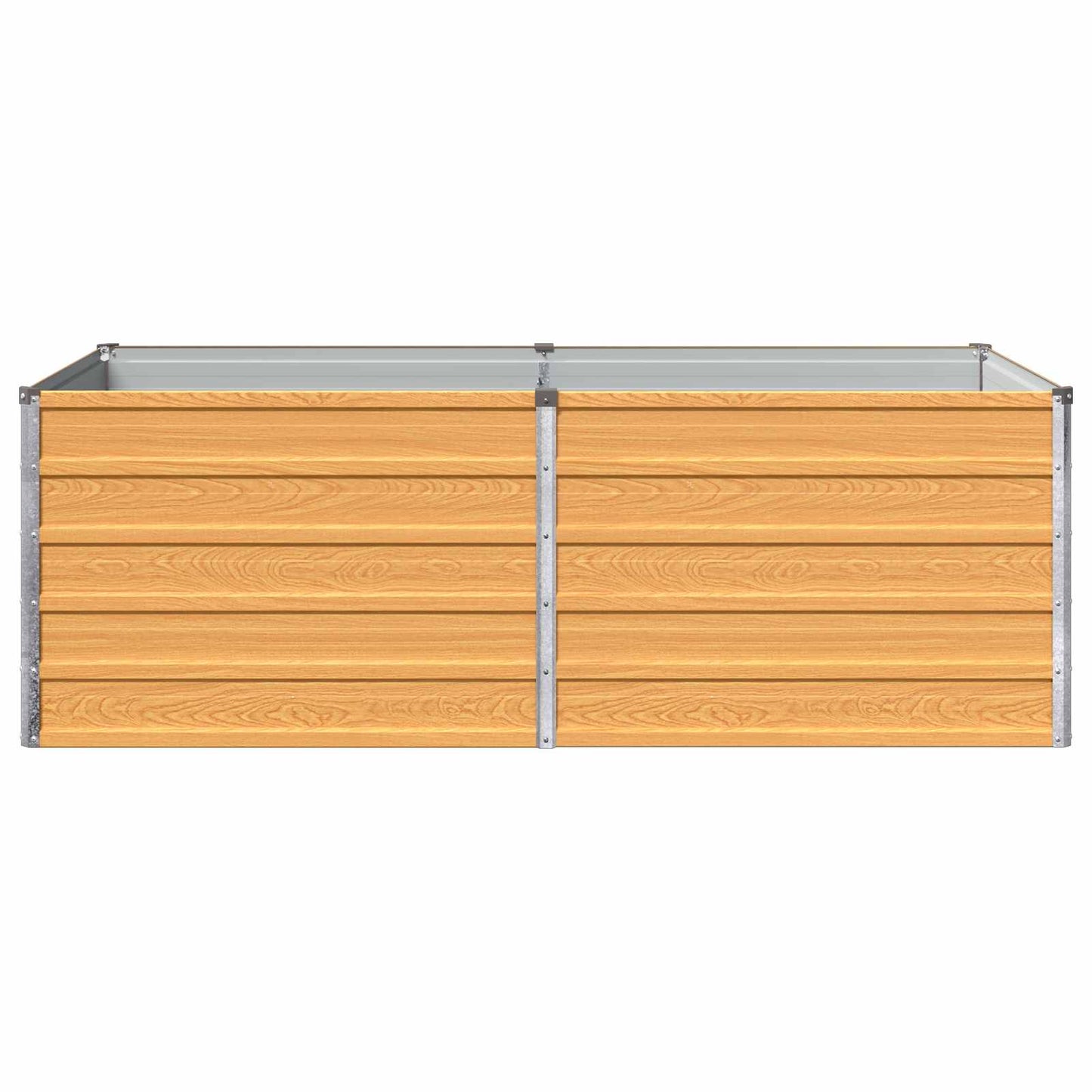vidaXL Raised Garden Bed Natural 160 x 80 x 55 cm cold-rolled steel