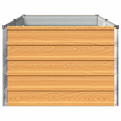 vidaXL Raised Garden Bed Natural 160 x 80 x 55 cm cold-rolled steel