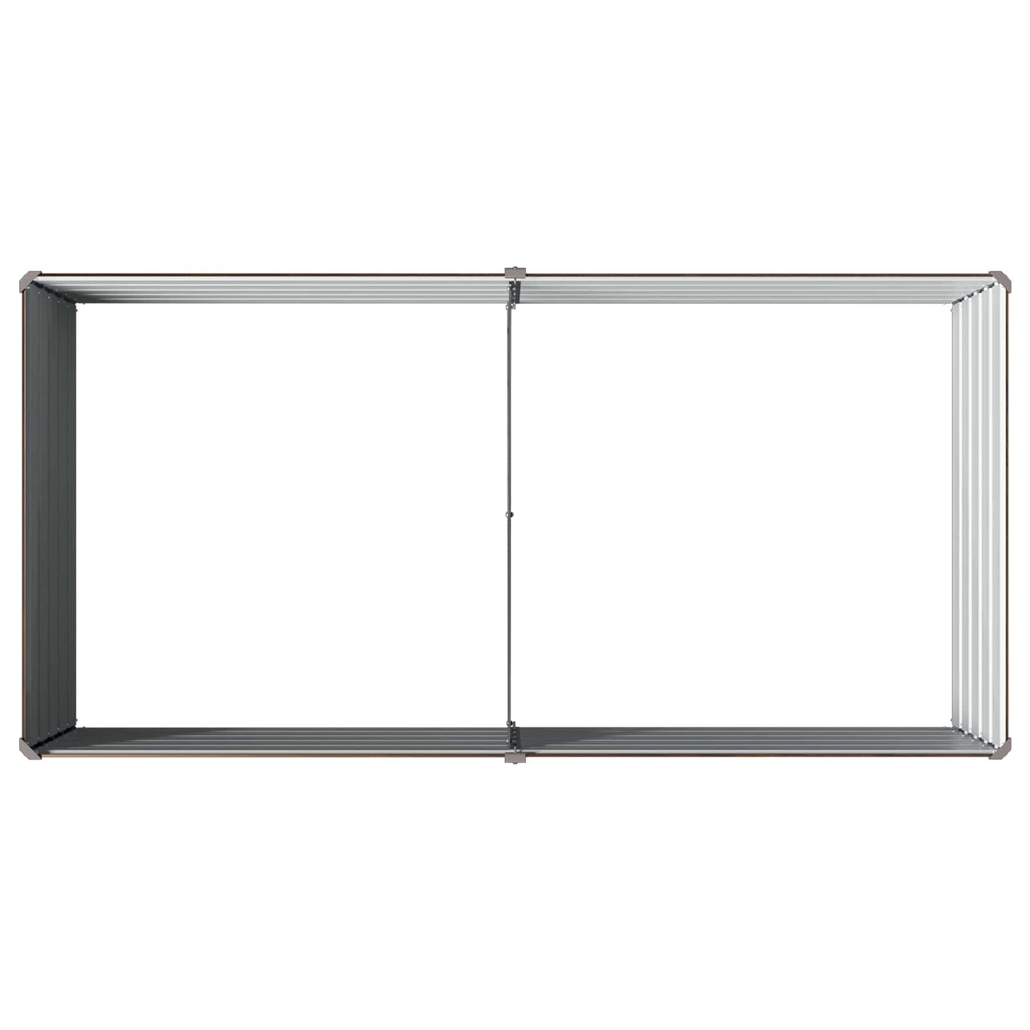 vidaXL Raised Garden Bed Black 160 x 80 x 55 cm cold-rolled steel