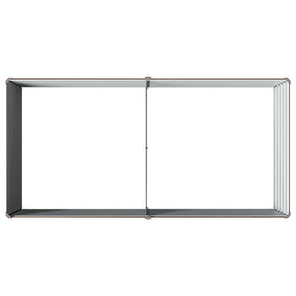 vidaXL Raised Garden Bed Black 160 x 80 x 55 cm cold-rolled steel