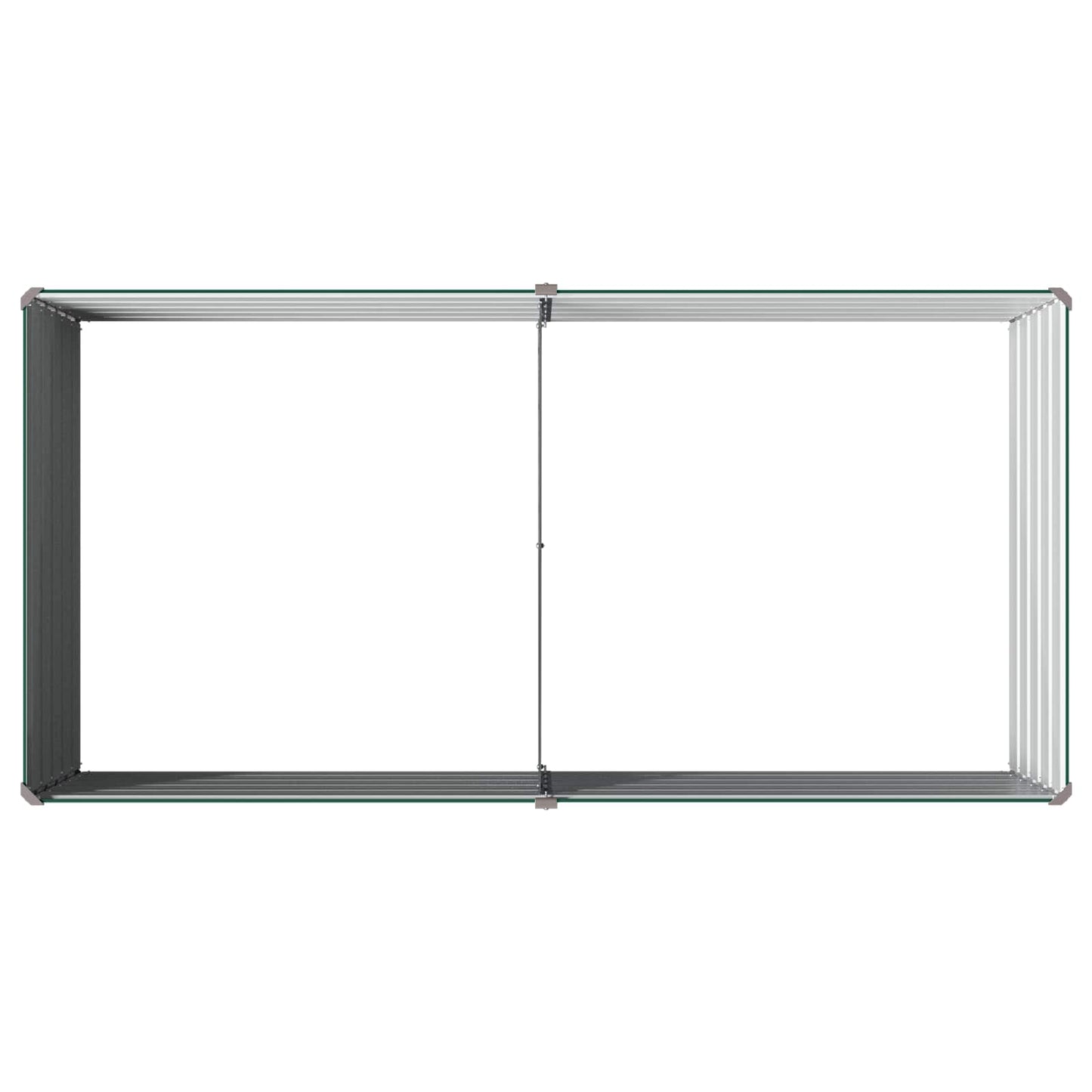 vidaXL Raised Garden Bed Green 160 x 80 x 55 cm cold-rolled steeel