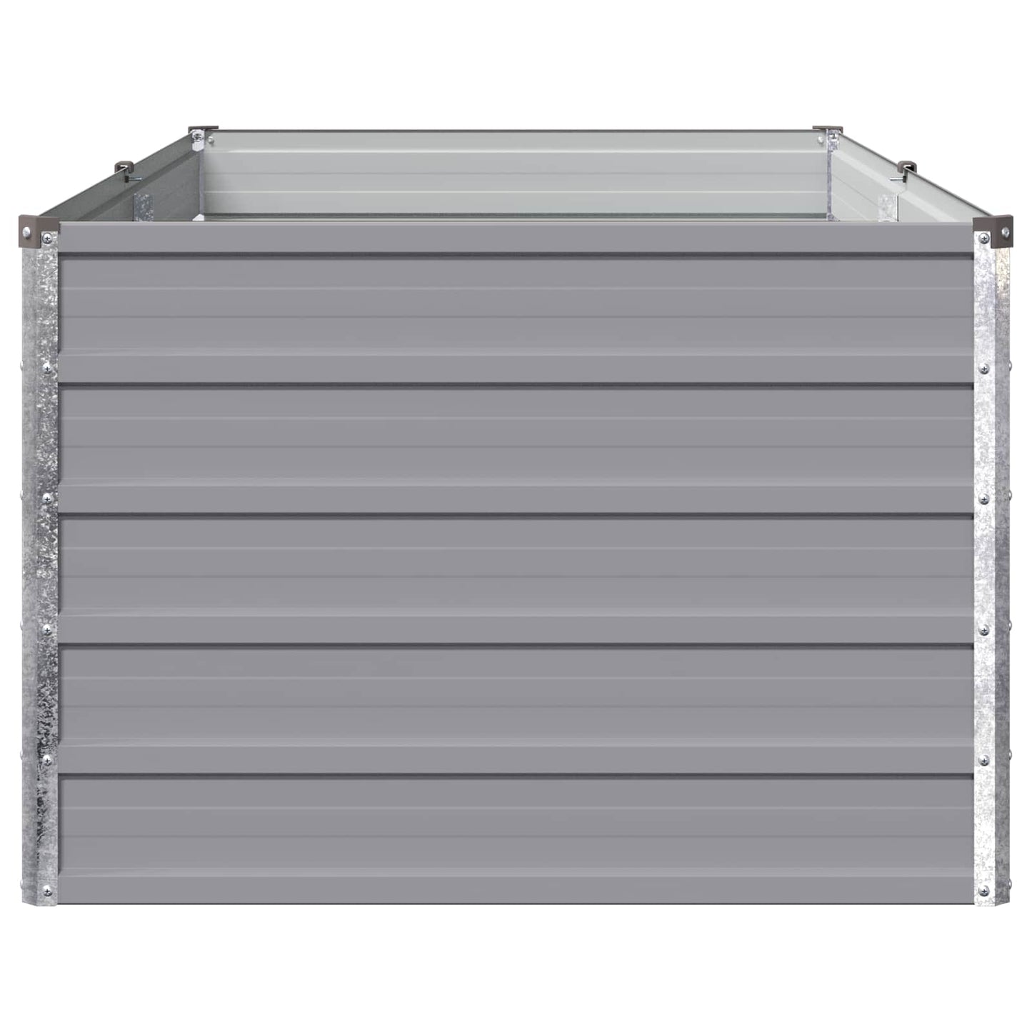 vidaXL Raised Garden Bed Grey 160 x 80 x 55 cm cold-rolled steel