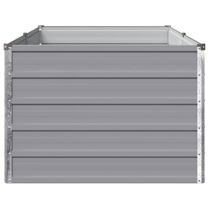 vidaXL Raised Garden Bed Grey 160 x 80 x 55 cm cold-rolled steel