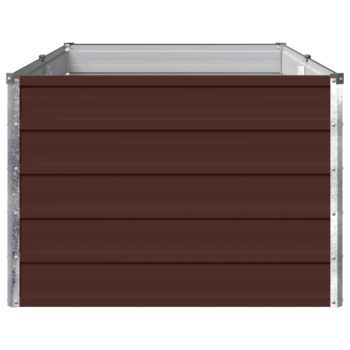 vidaXL Raised Garden Bed Brown 160 x 80 x 55 cm cold-rolled steel