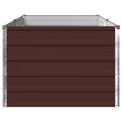 vidaXL Raised Garden Bed Brown 160 x 80 x 55 cm cold-rolled steel