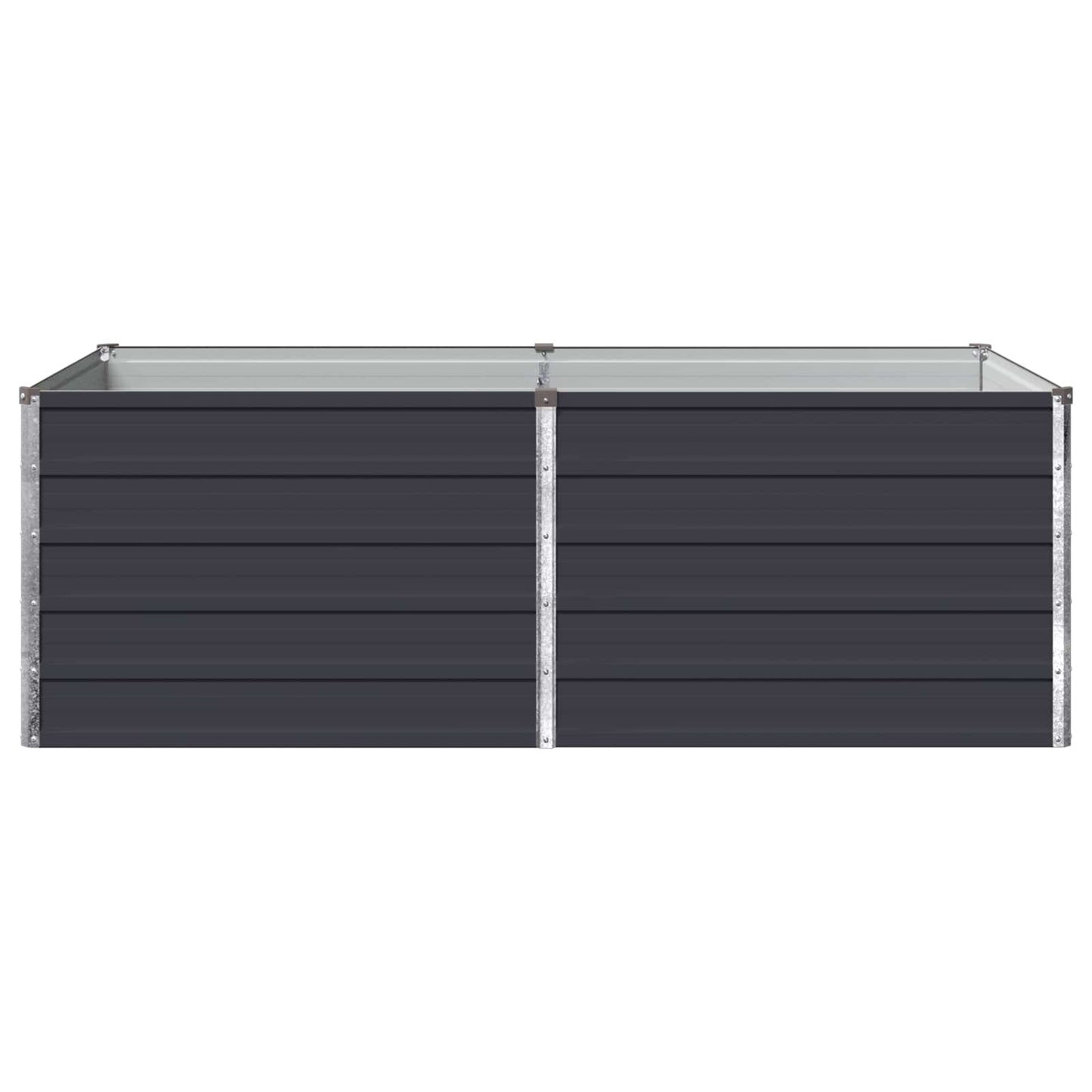vidaXL Raised Garden Bed Anthracite 160 x 80 x 55 cm cold-rolled steel